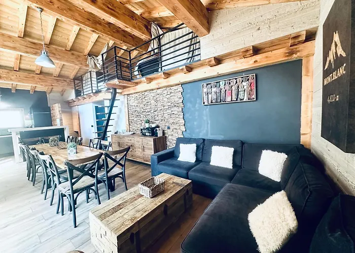 Le Petit Nicolas, Jacuzzi, Vue Mont Blanc Chalet